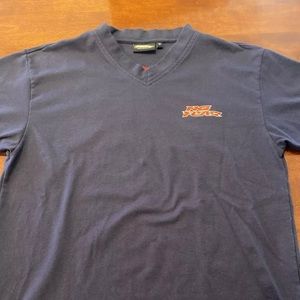 Vintage No Fear V-Neck T-Shirt Medium